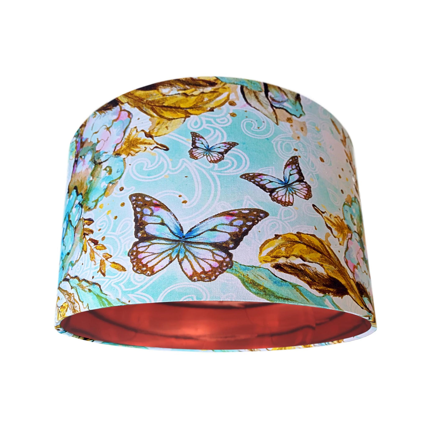 Boho Butterflies Cotton Lamp shade with Copper