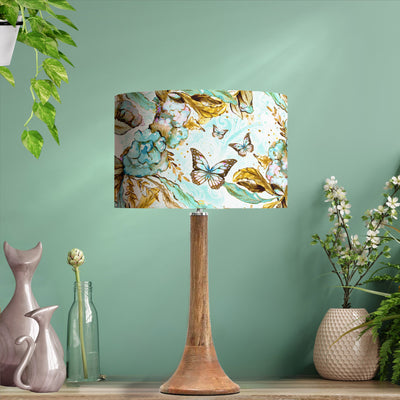 Boho Butterflies Cotton Lampshade with Mirror Gold