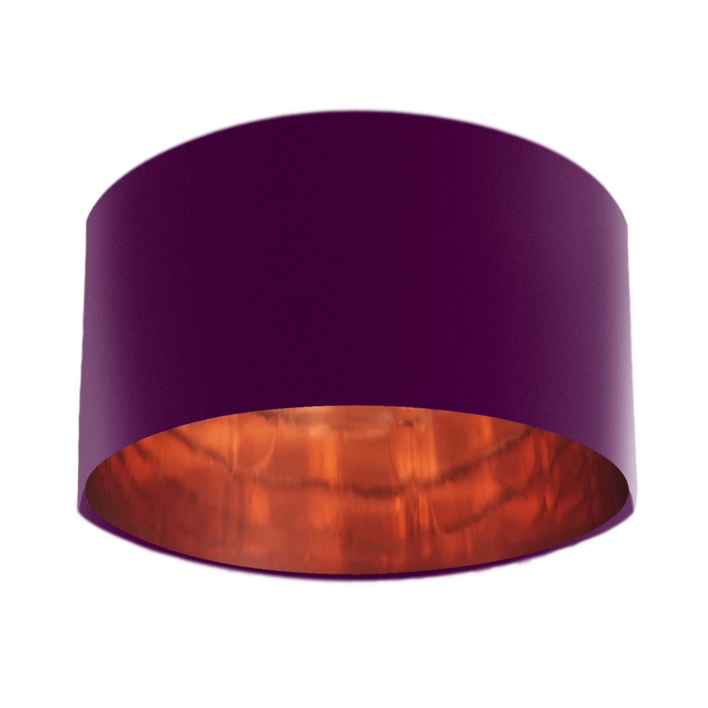 Mulberry Purple Velvet Light shade with Copper Lining