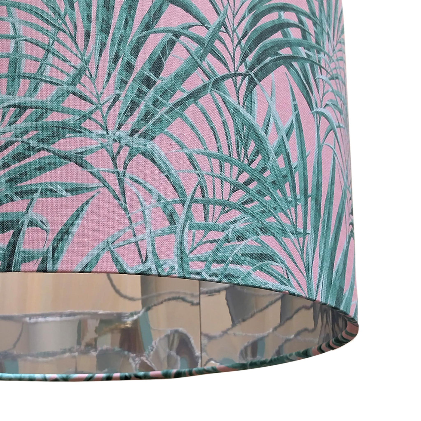 Palms Delight Lampshade with Mirror Silver Lining