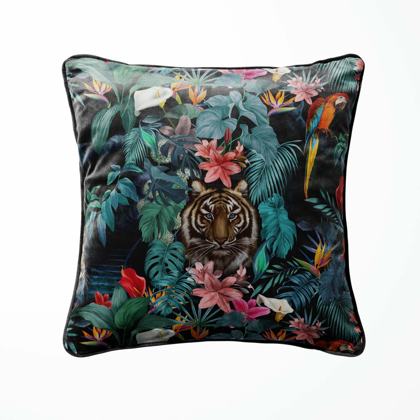 Junglesque Velvet Cushion Cover